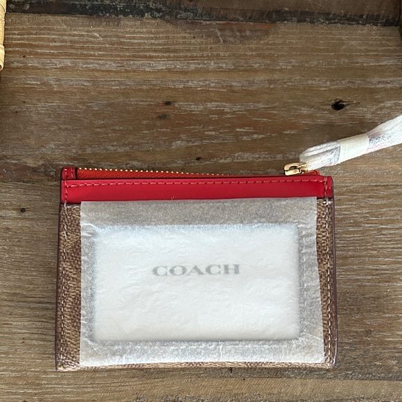 Coach New Mini Skinny Id Case In Signature Canvas - Picture 8 of 8